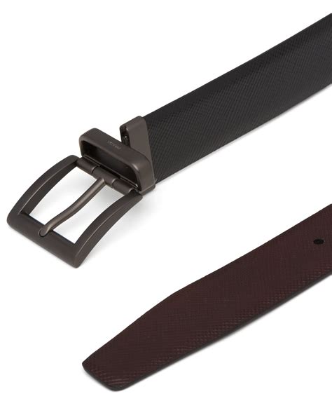 prada brown belt|Prada reversible belt.